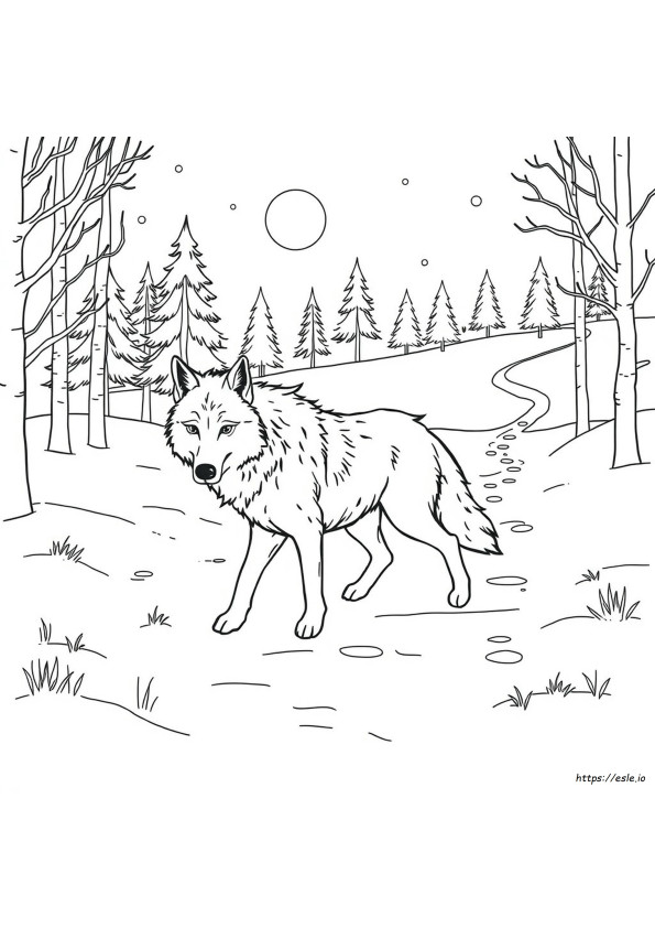 Lobo Para Colorir