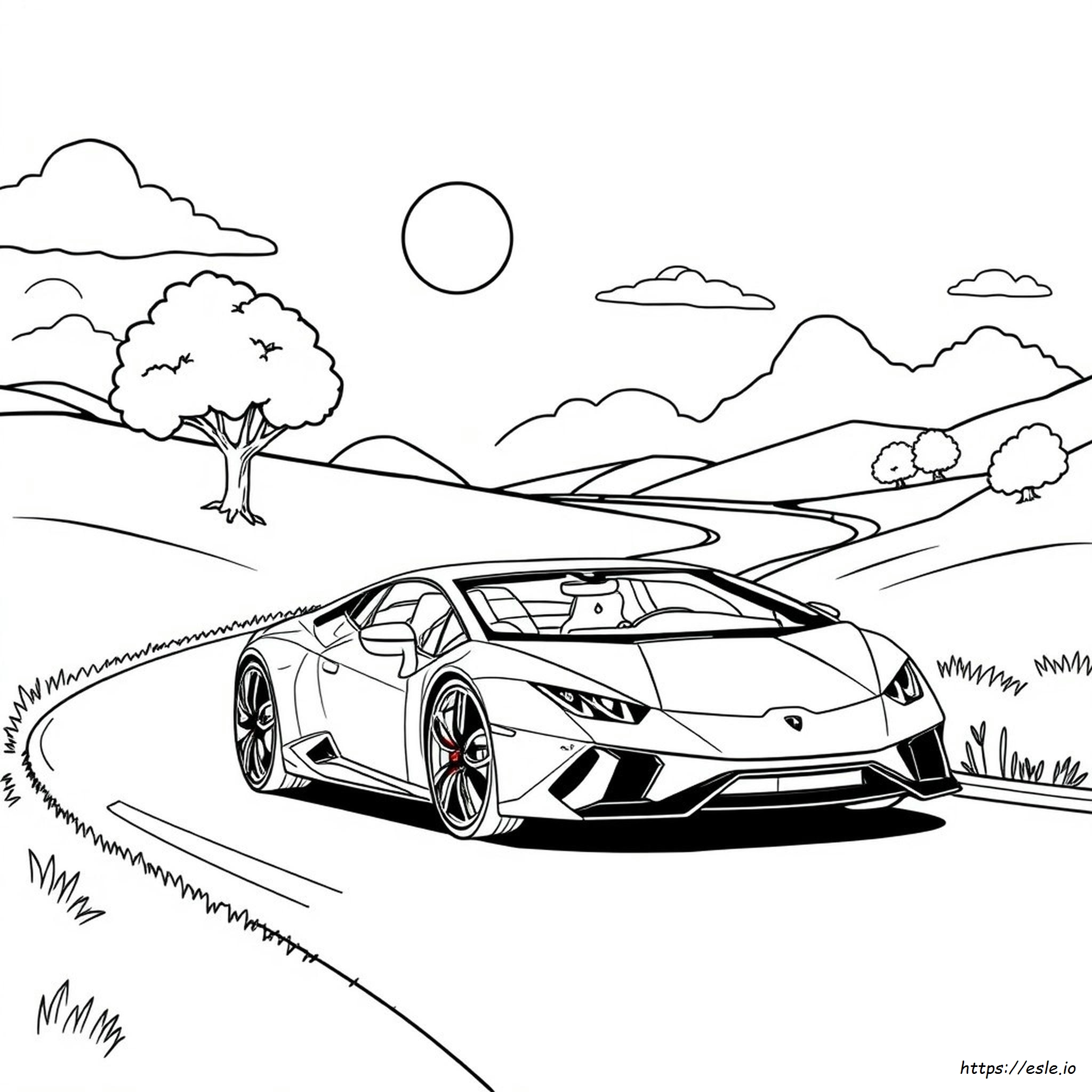 Lamborghini Huracan Coloring Pages