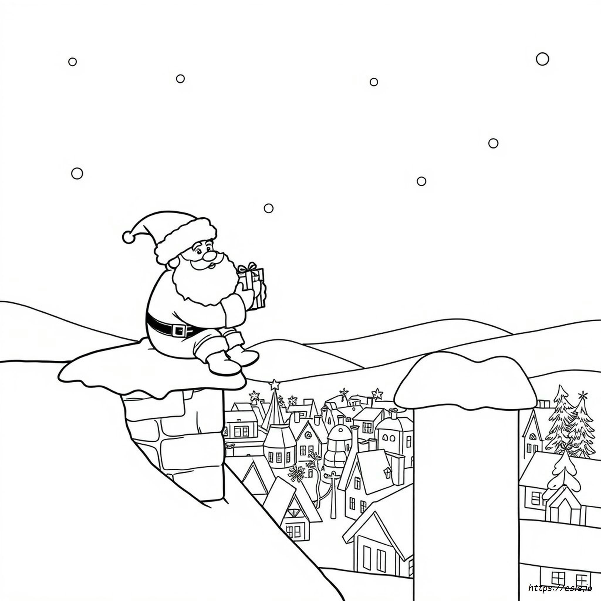 Papai Noel Para Colorir