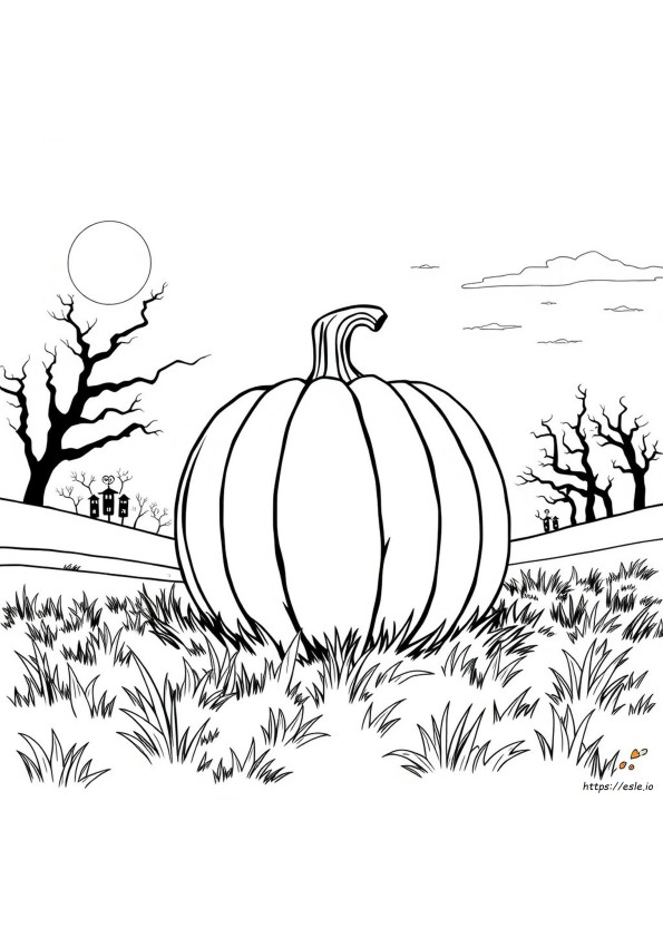 Giant Halloween Coloring Page