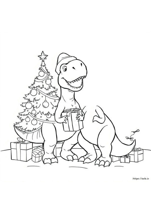 Joulu-Trex Värityskuvat