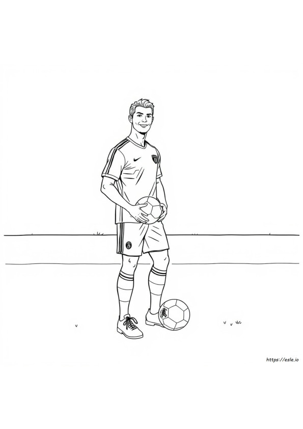 Drawing Ronaldo Coloring Pages
