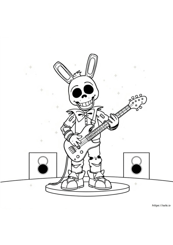 Páginas Para Colorear De Fnaf Glamrock Chica
