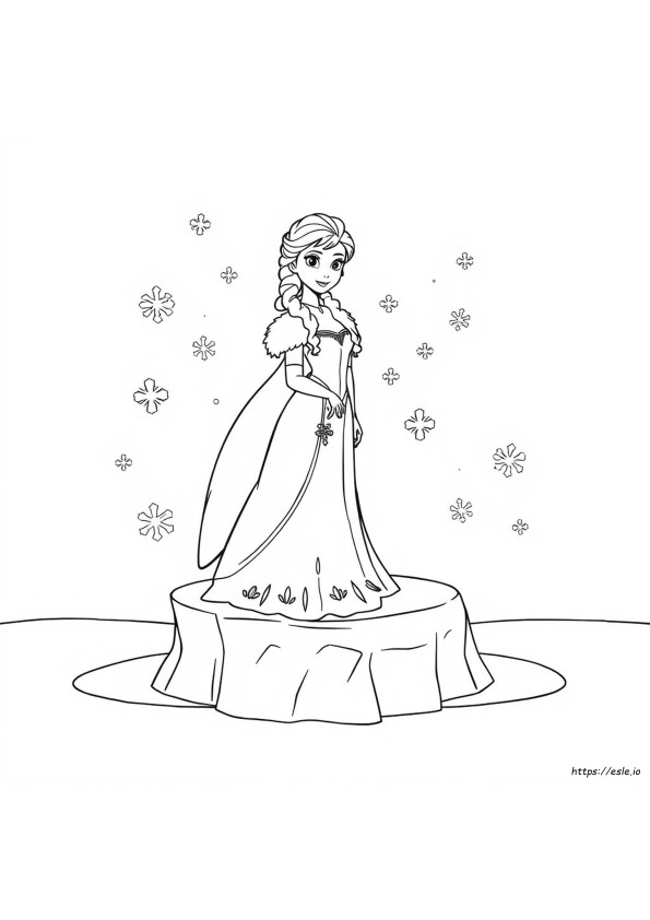 Frozen Black And White Coloring Pages