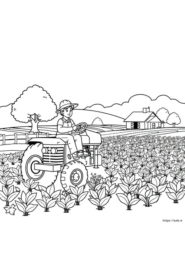Dibujo Para Colorear De Simulador De Granja