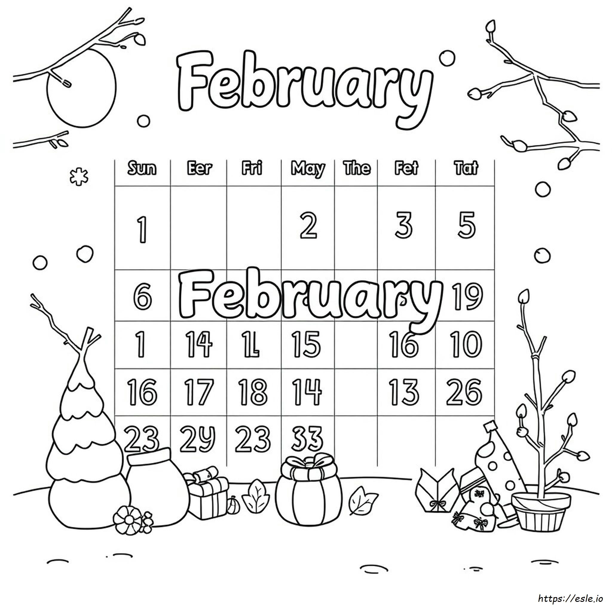 Ingyenes Februári Színezők