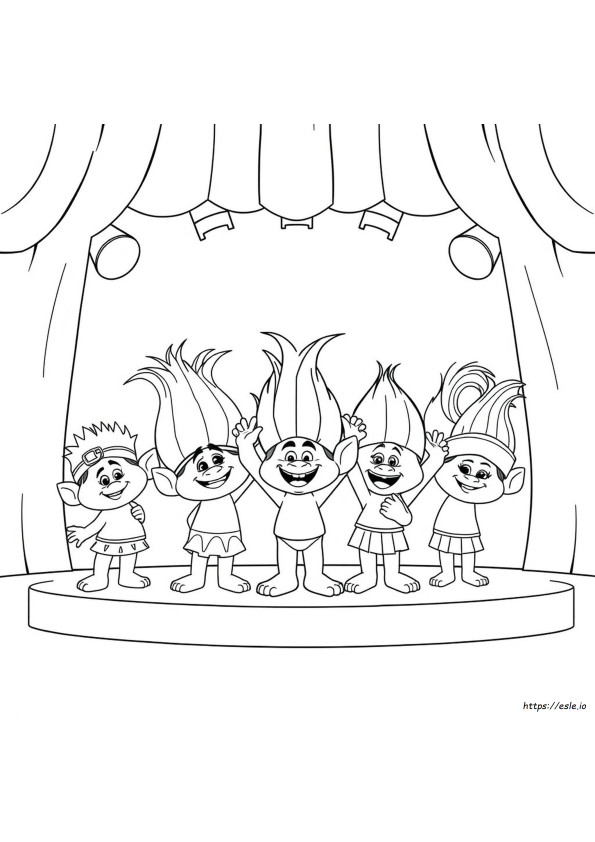 Trolls 3 Coloring Pages Printable