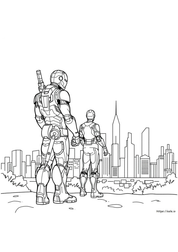 Marvel Iron Man Ausmalbilder