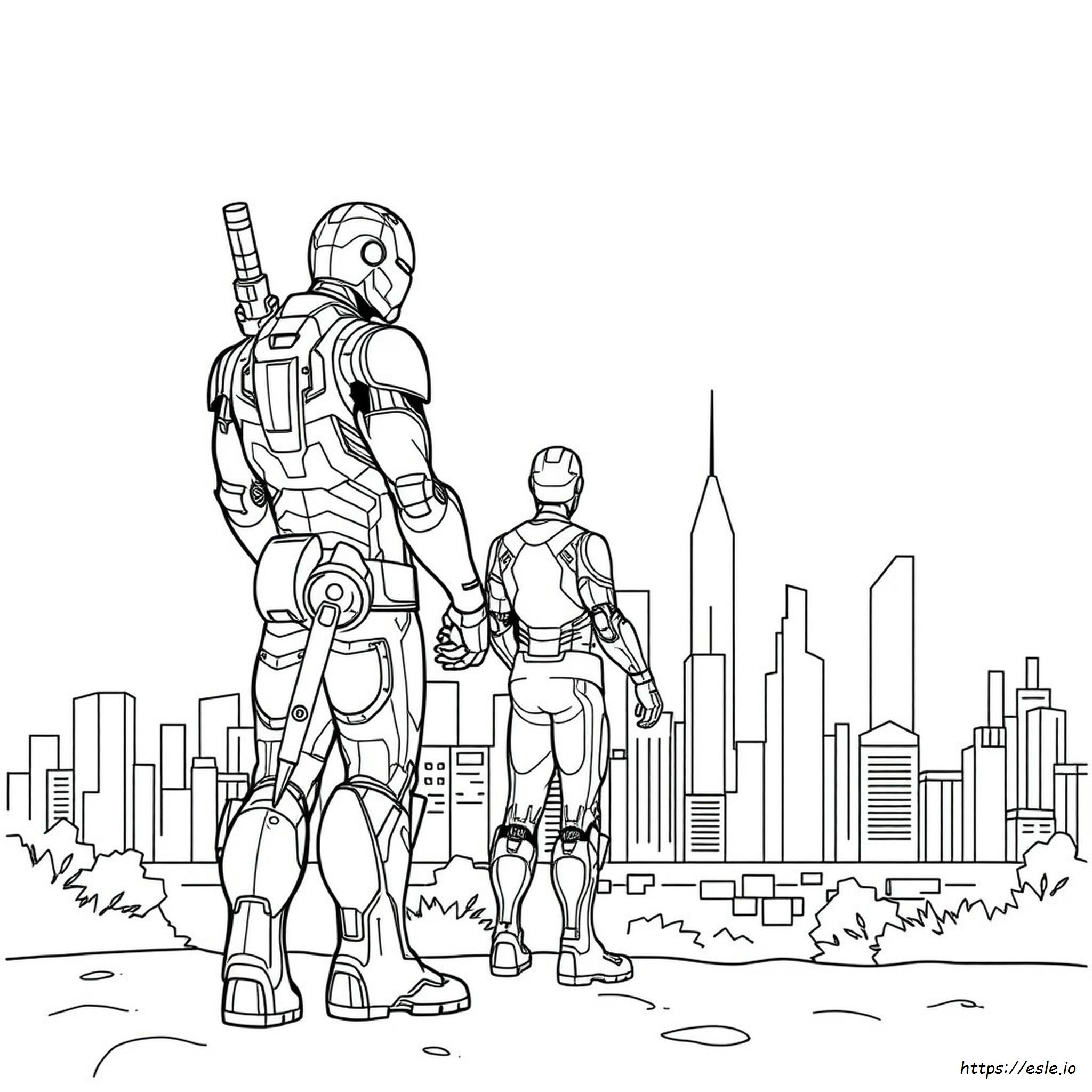 Marvel Iron Man Gambar Mewarnai