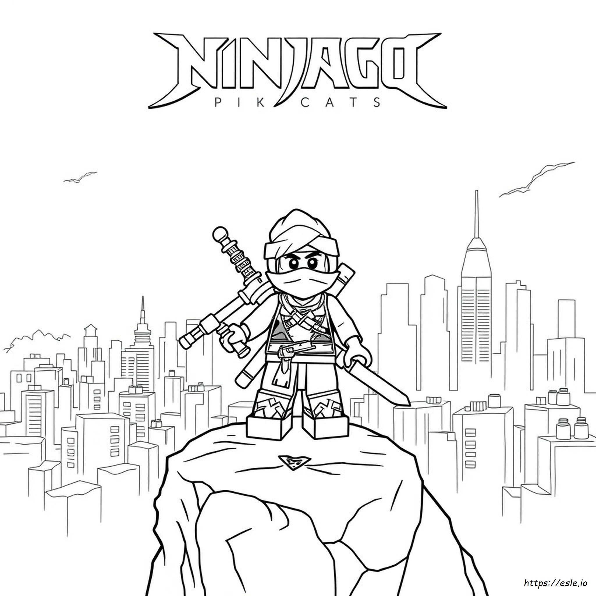 Ninjago Pixal Coloring Pages