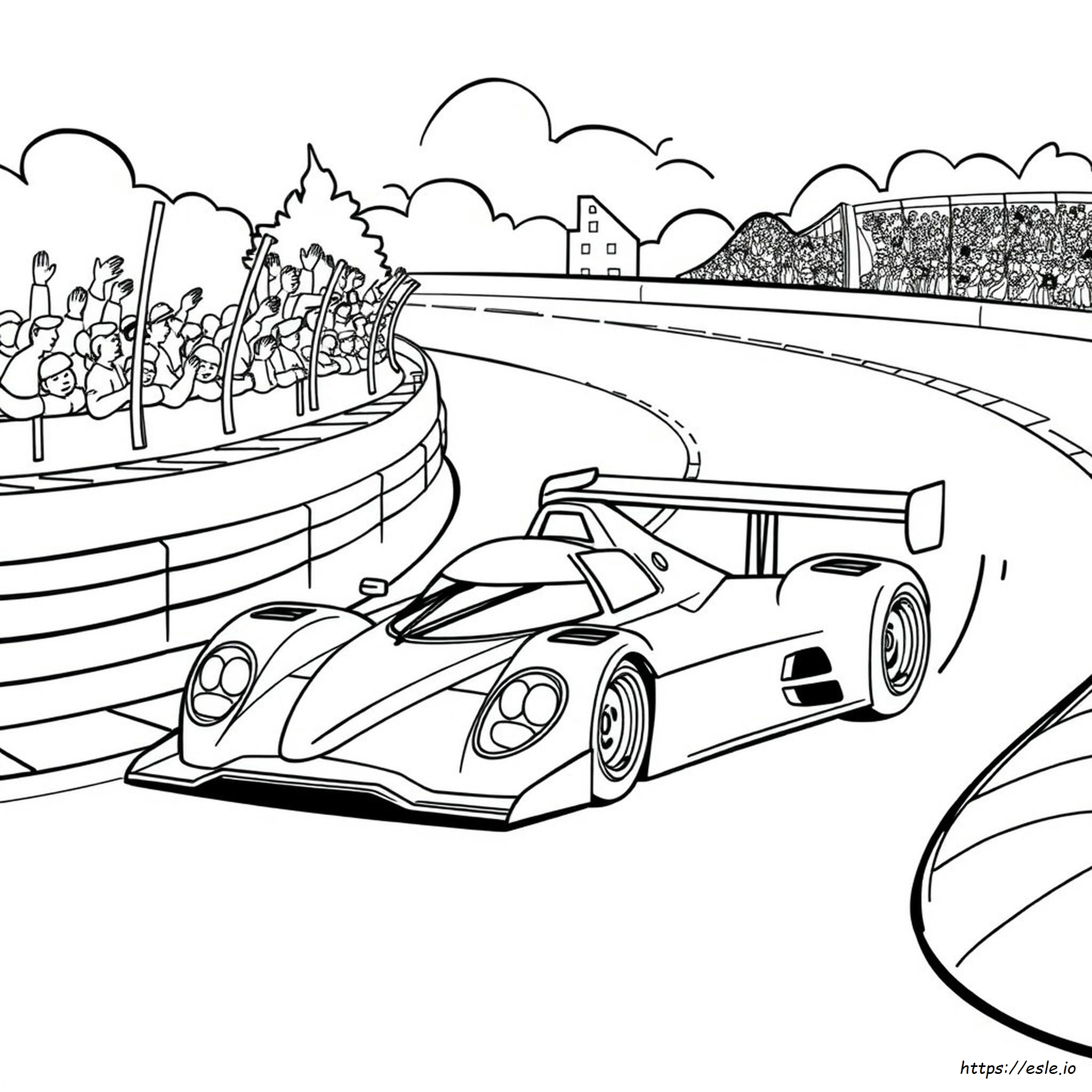 Race Car Coloring Book Pages
