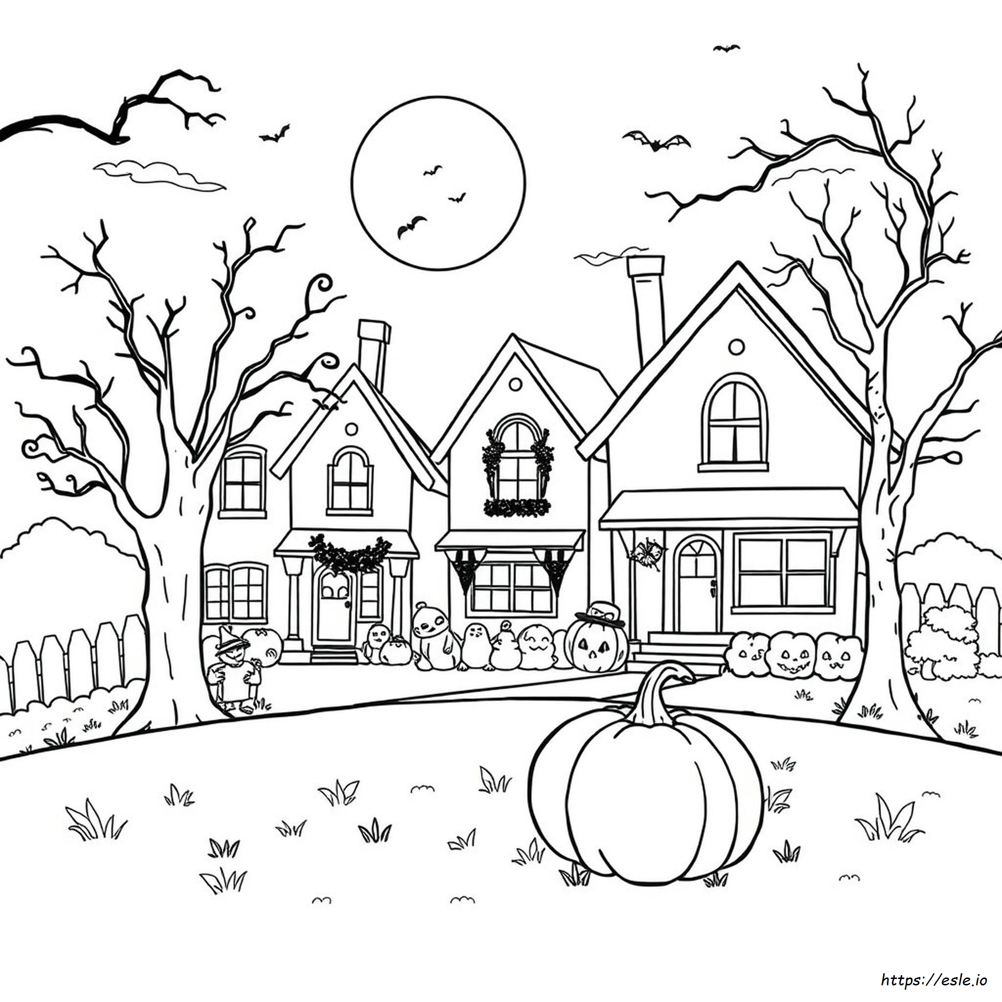 Halloween Coloring Wednesday Coloring Page
