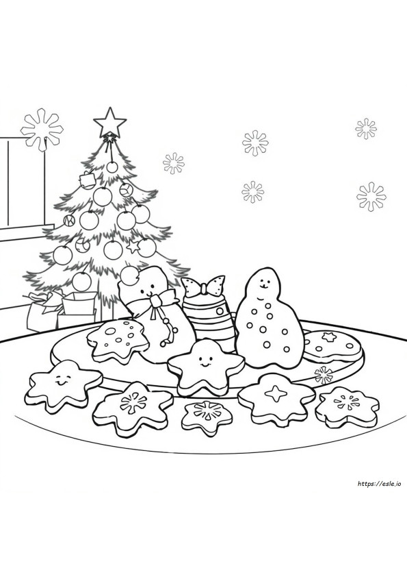 Weihnachtsplätzchen Ausmalbilder