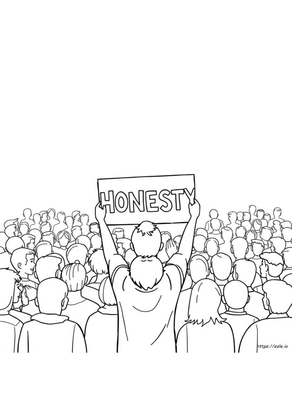 Honesty Coloring Page