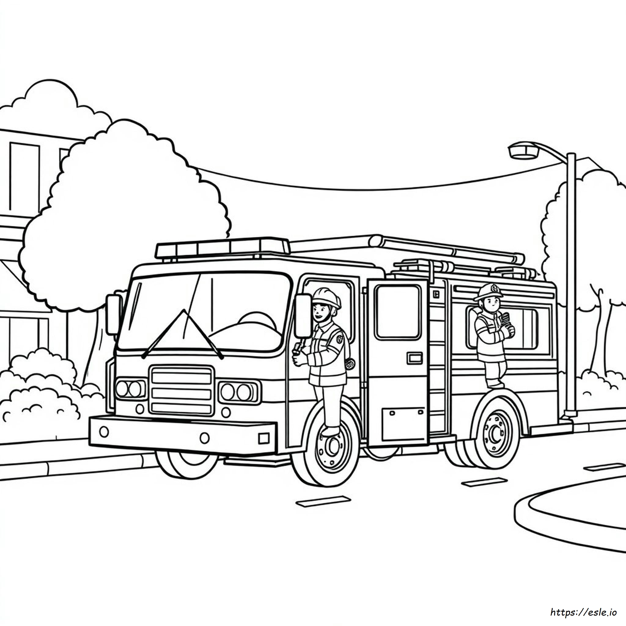 Fire Department Coloring Pages