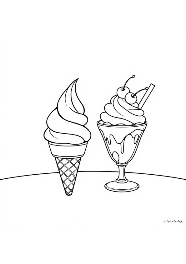 Ice Cream Coloring Pages Online