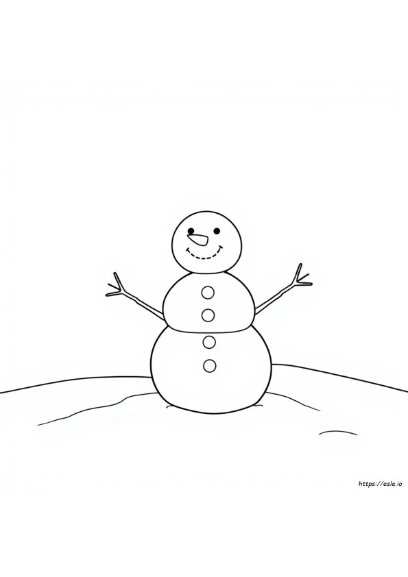Build Your Own Snowman Coloring Page