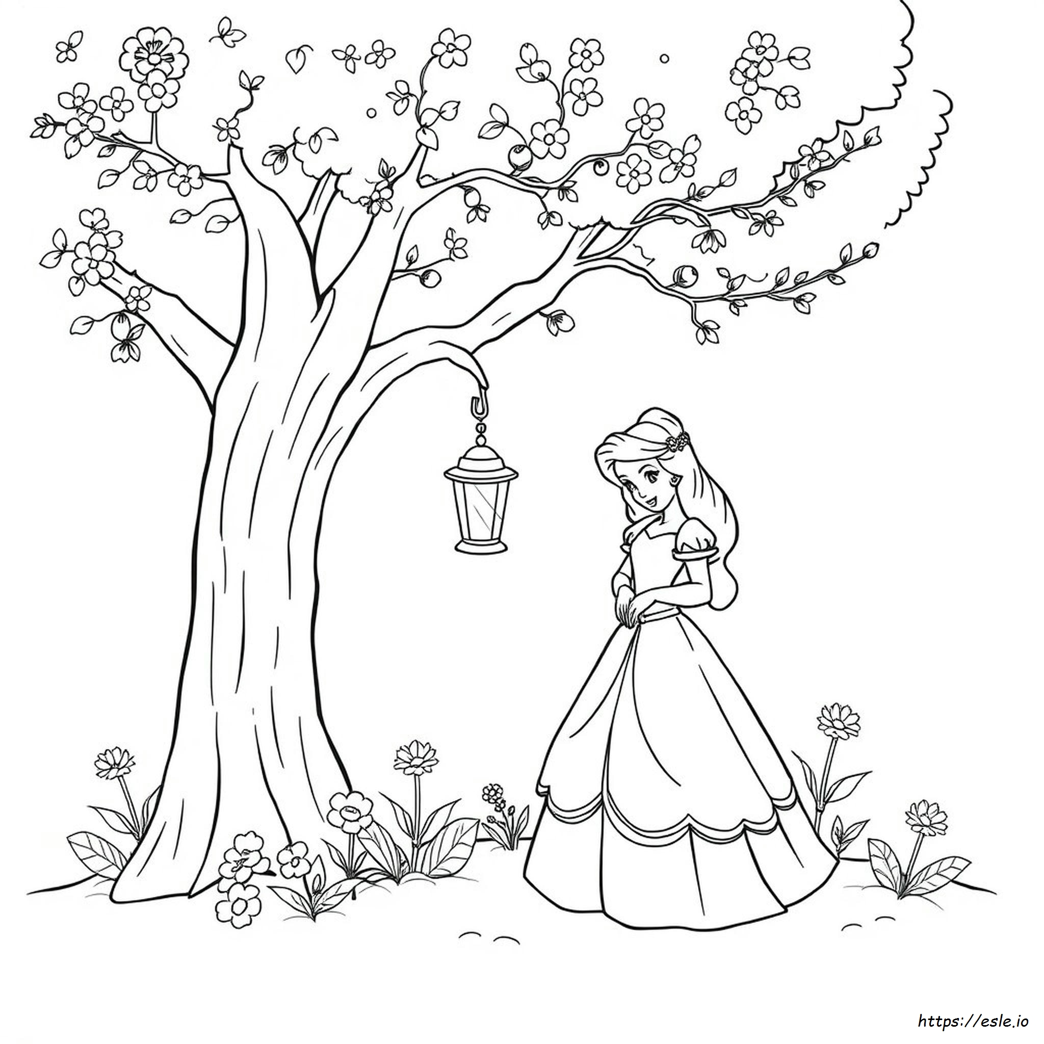Princess Belle Coloring