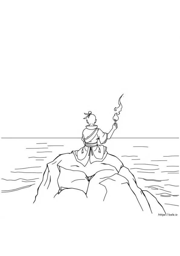 Prince Zuko Coloring Page
