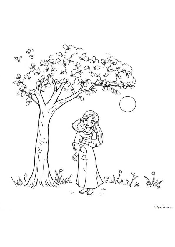 Best Mom Ever Coloring Pages