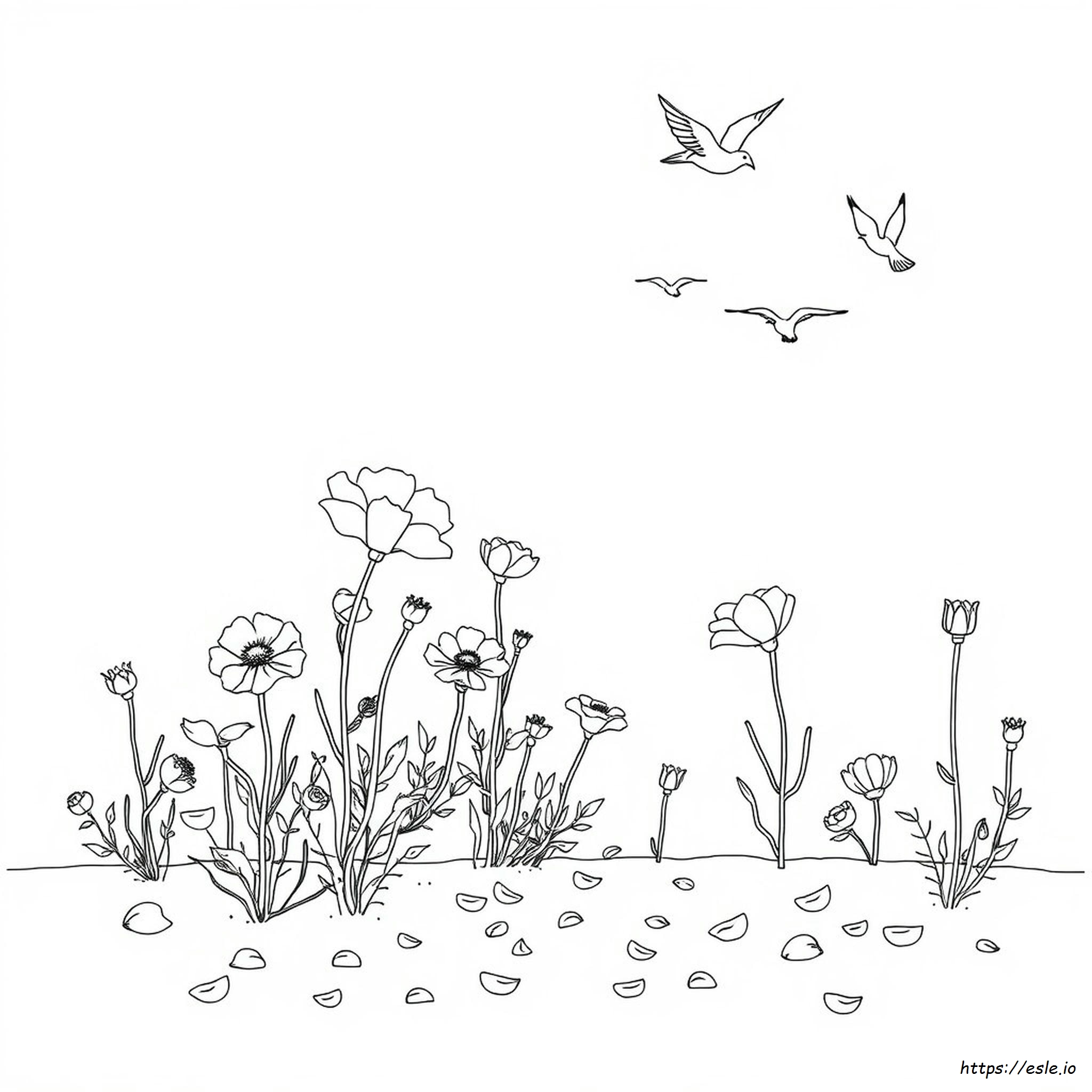 Cempasuchil Coloring Page