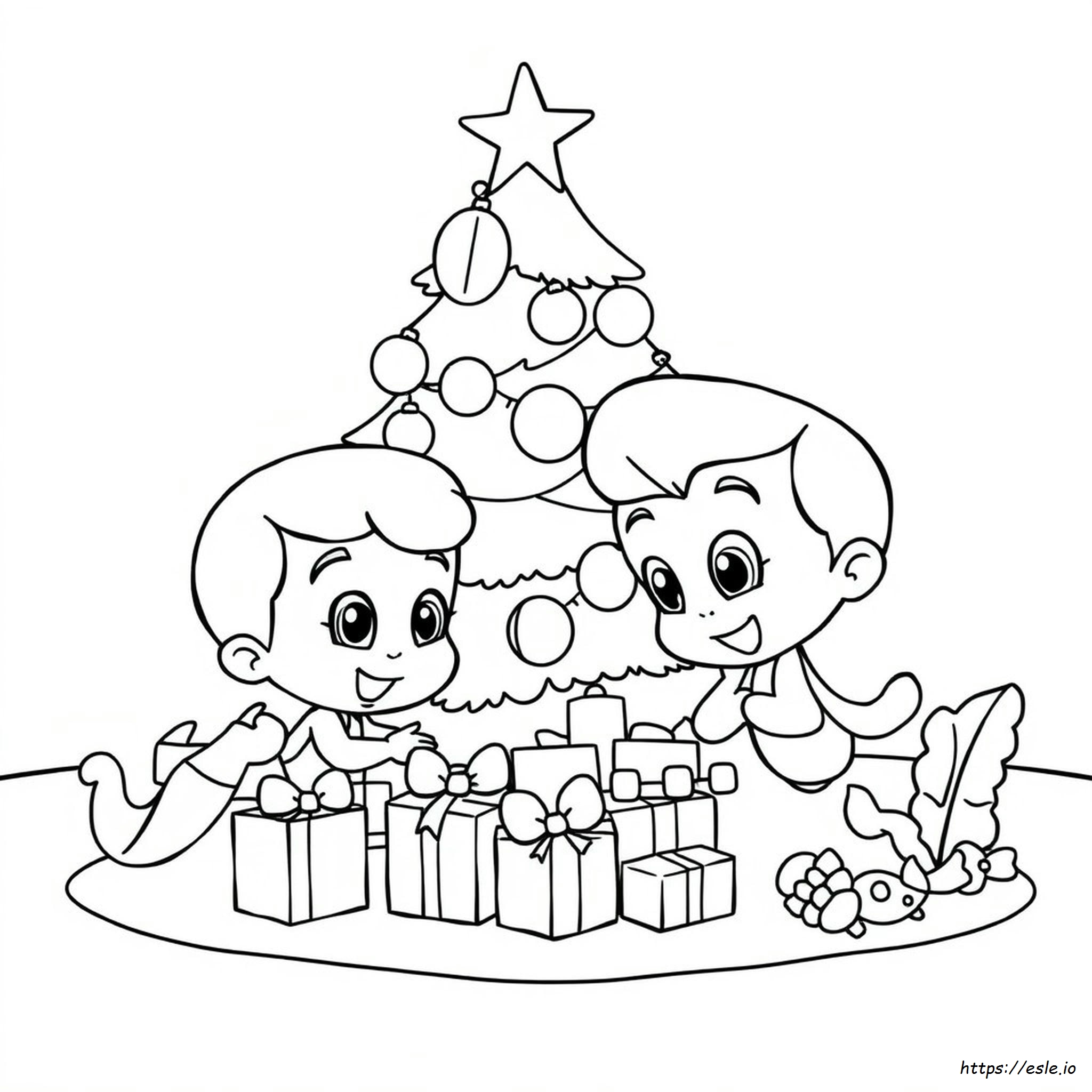 Bubble Guppies Christmas Coloring Pages