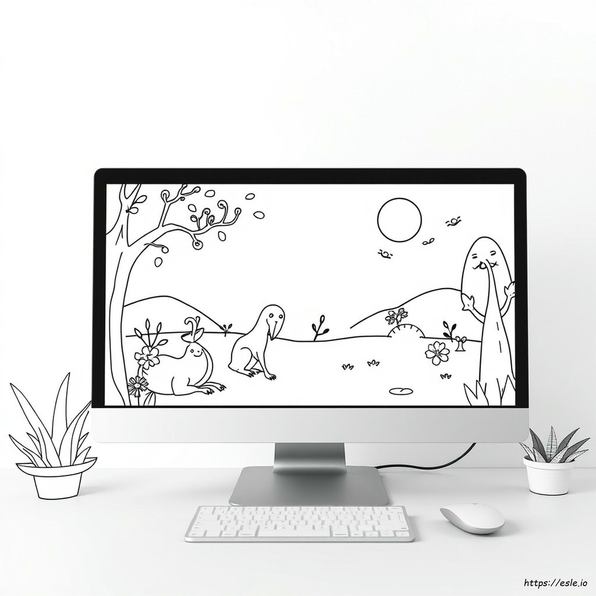 Color Blind Web Page Filter Coloring Page