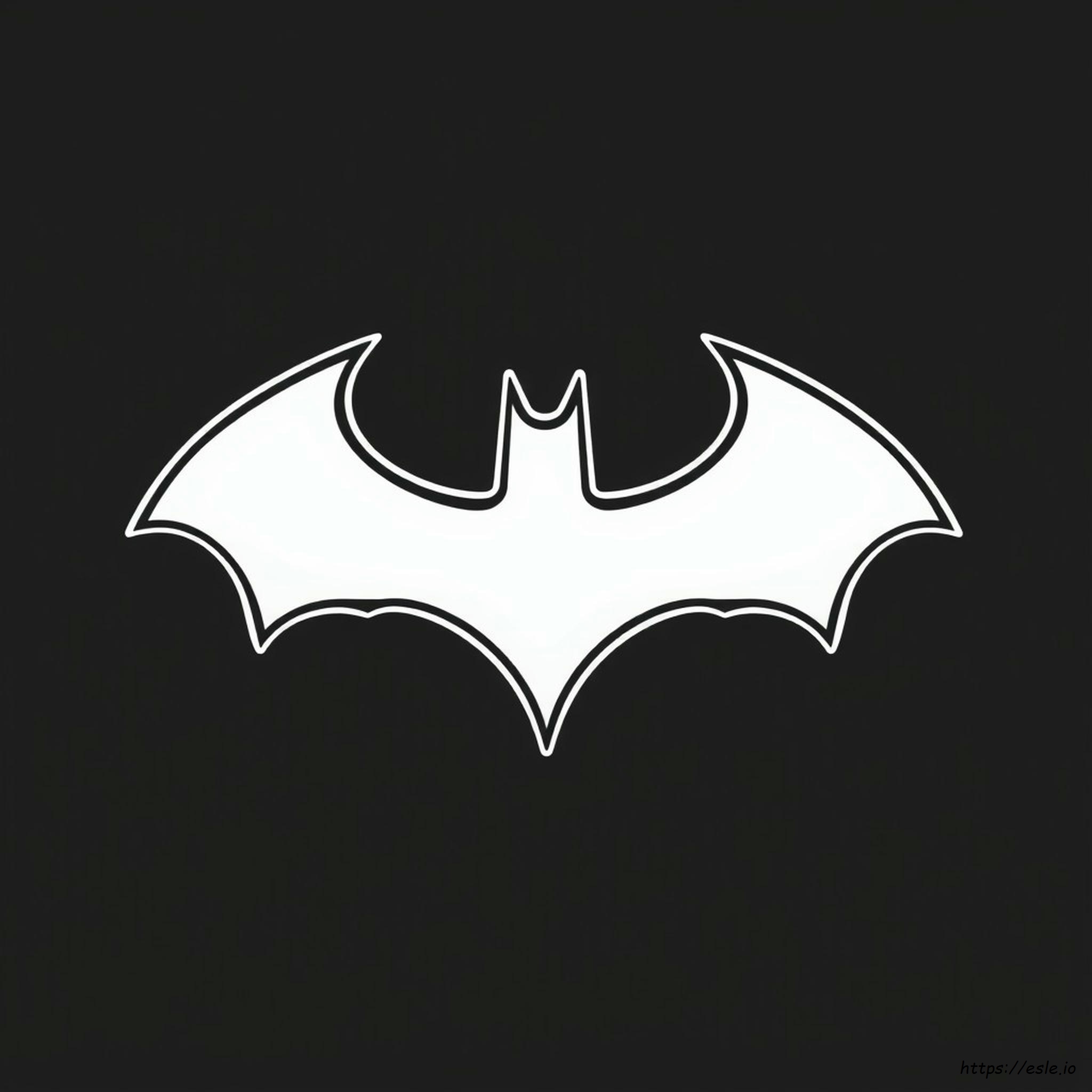 Logo De Batman Para Colorear