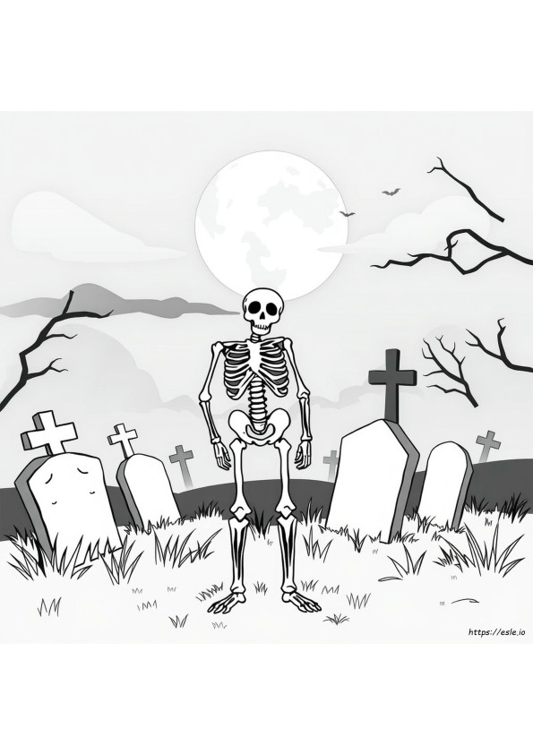 Cool Skeleton Coloring Pages