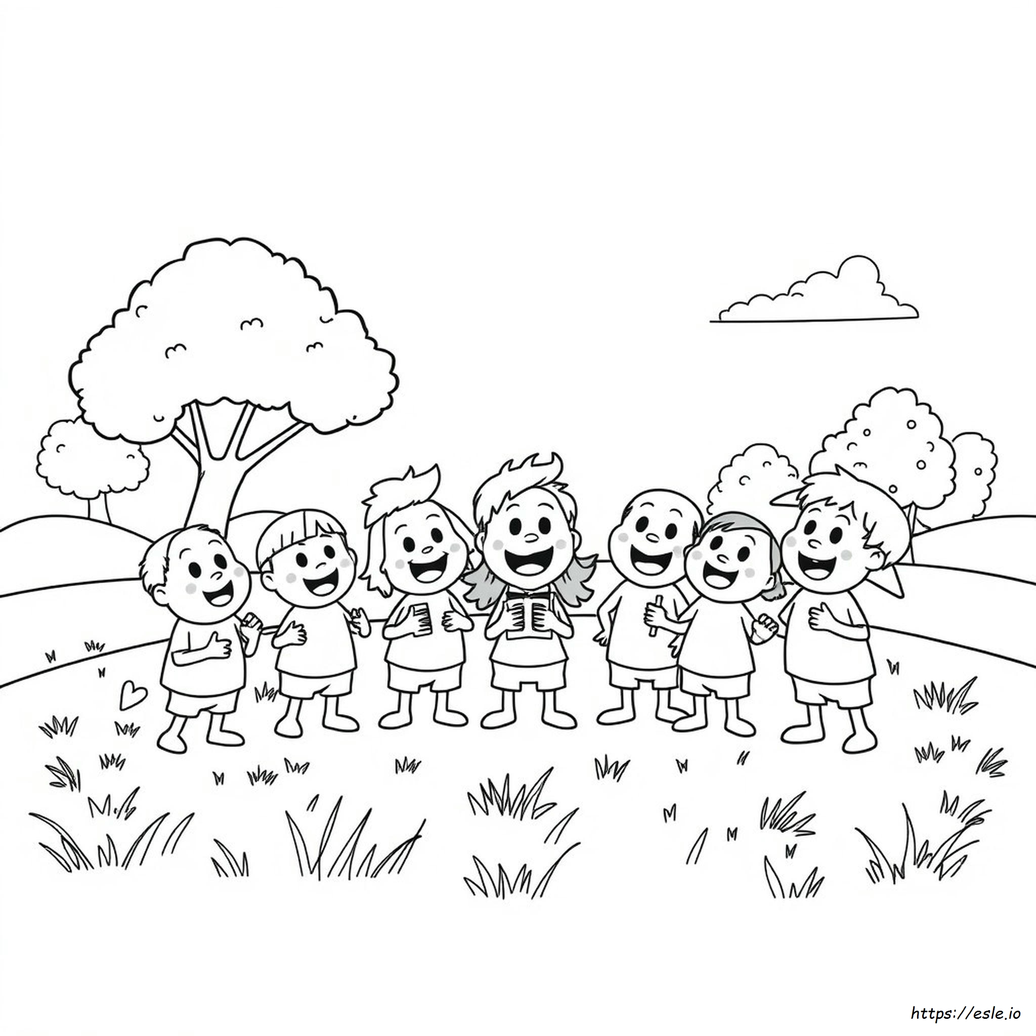 Karakter Gonoodle Halaman Mewarnai