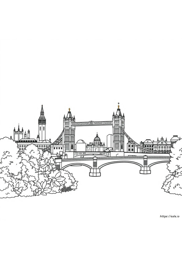Coloriage Monuments De Londres