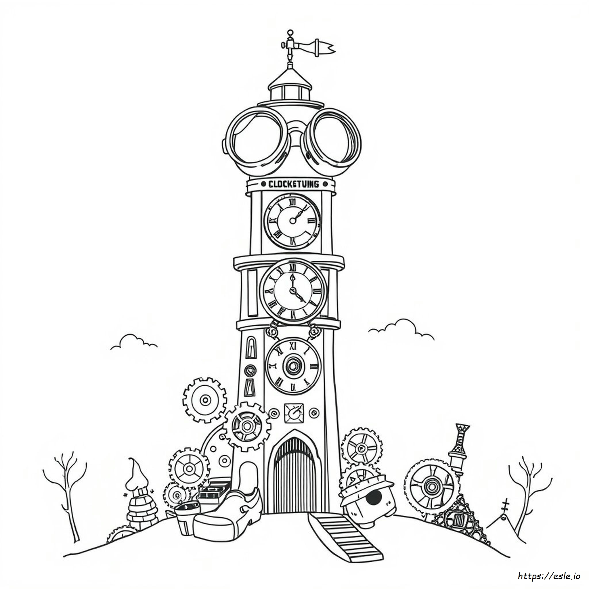 Free Steampunk Coloring Pages