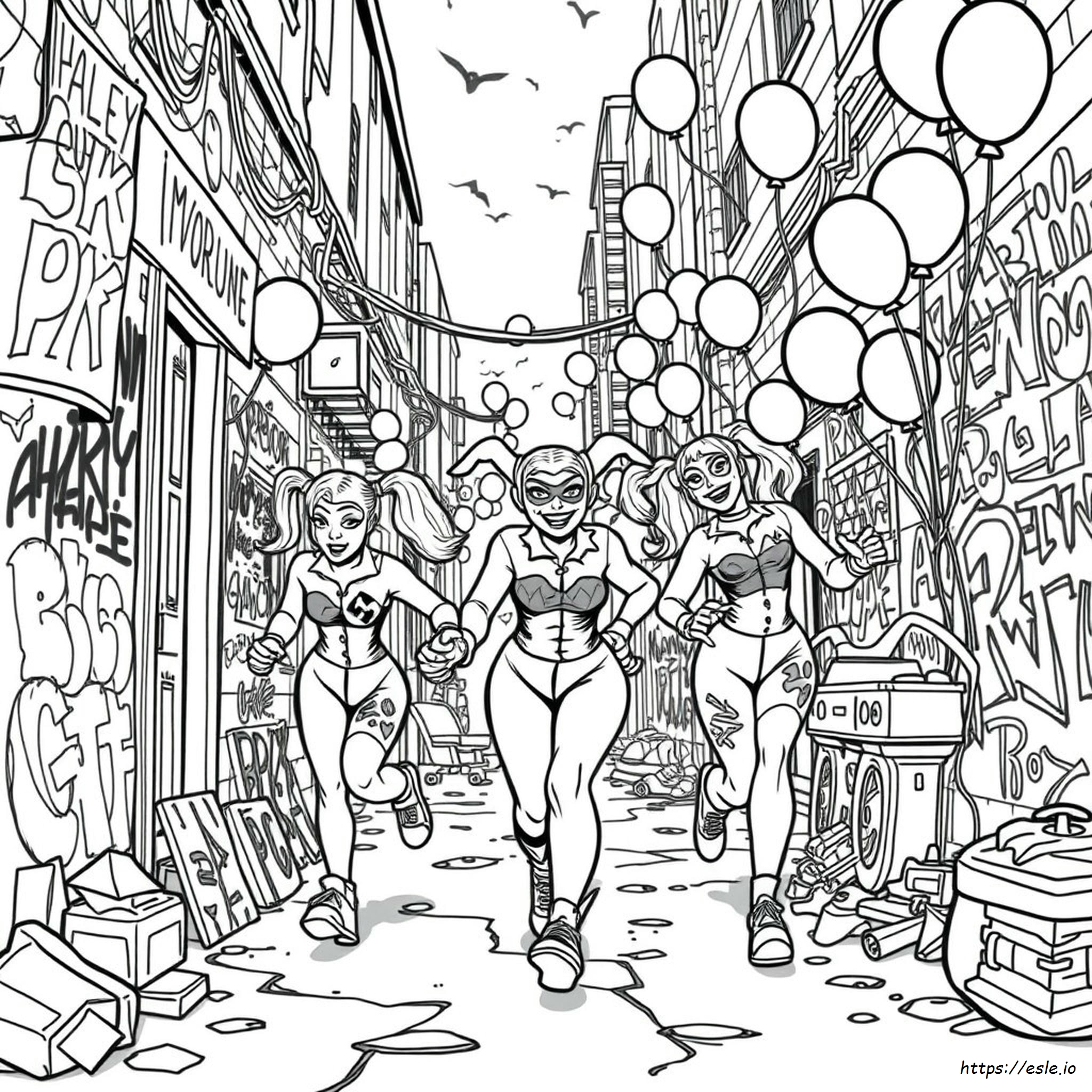 Harley Quinn Da Colorare