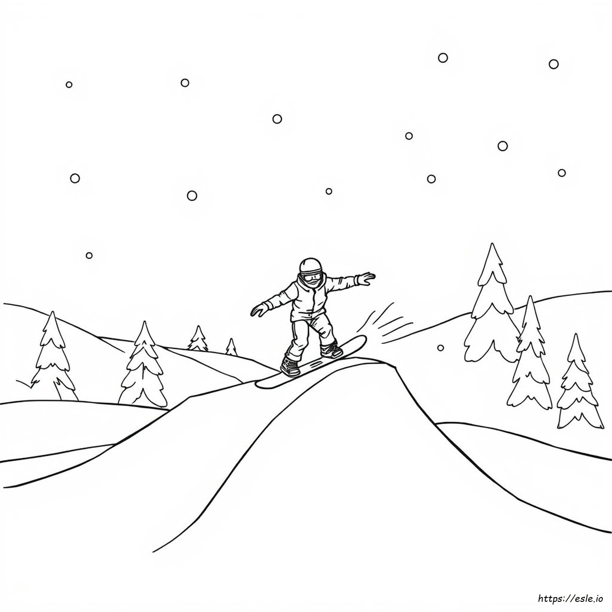 Winter Games Coloring Pages
