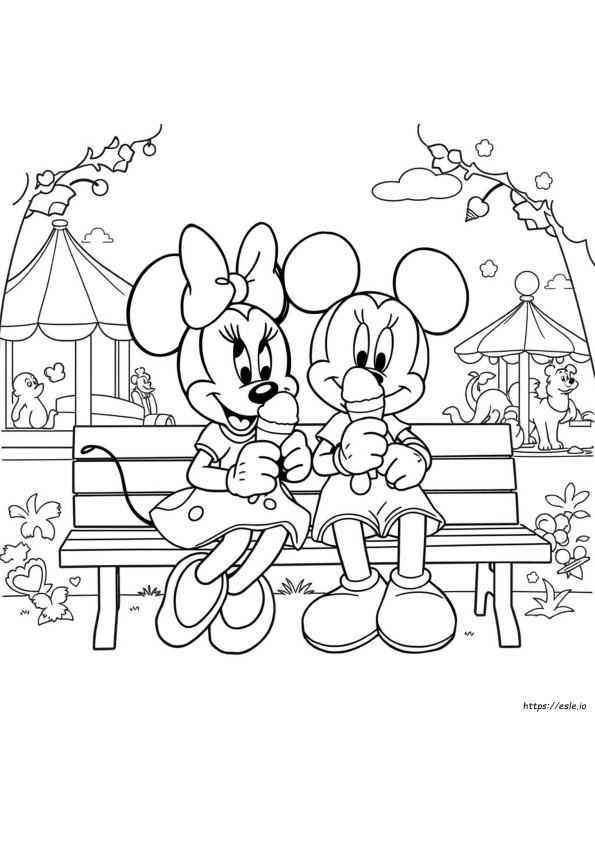 Minnie E Topolino Da Colorare E Stampare