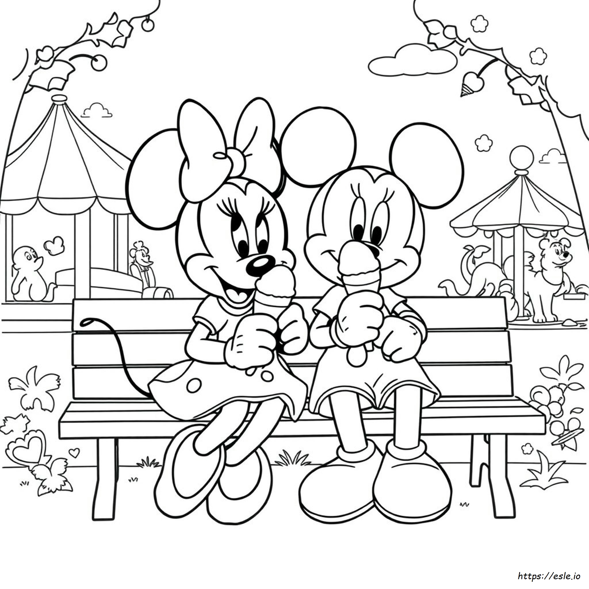 Minnie E Topolino Da Colorare E Stampare