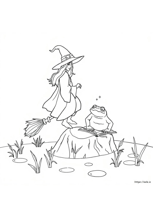 Advanced Witch Coloring Page