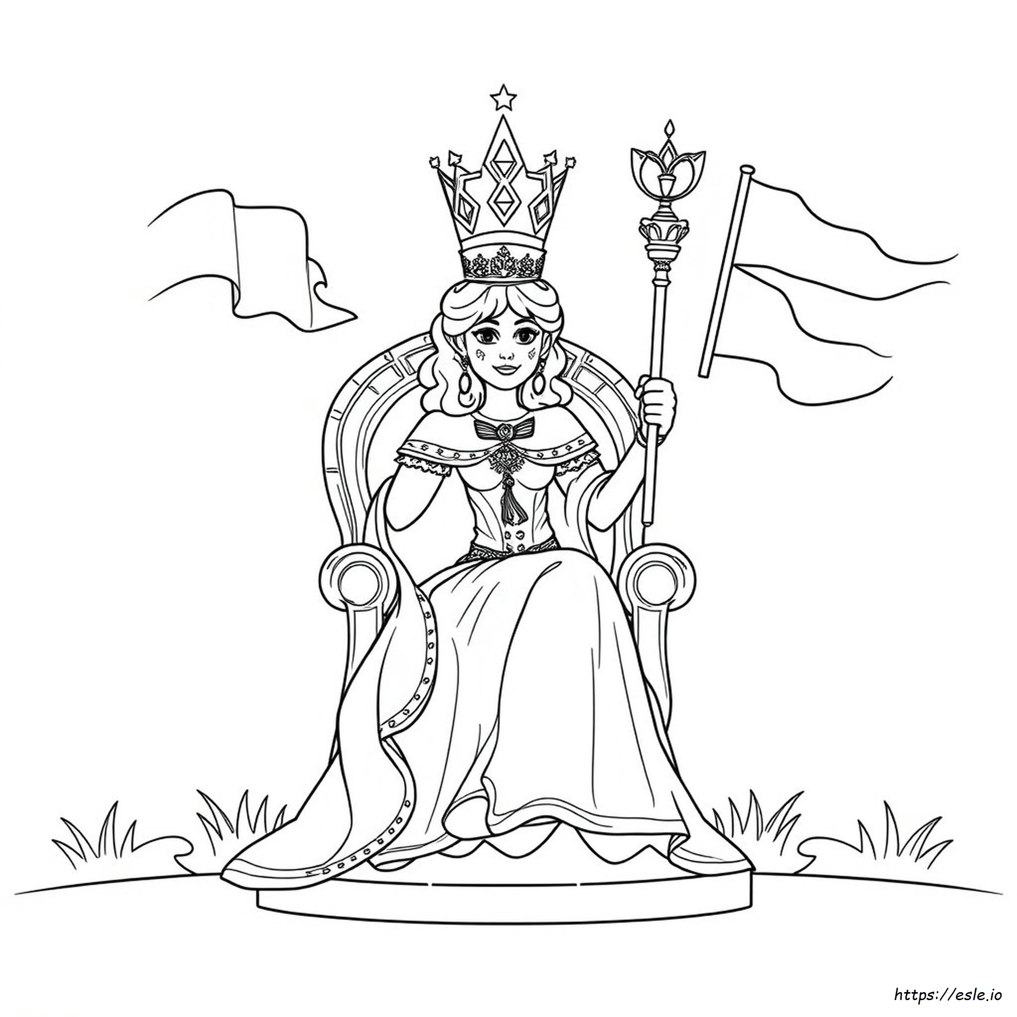 Immagini Della Regina Da Colorare