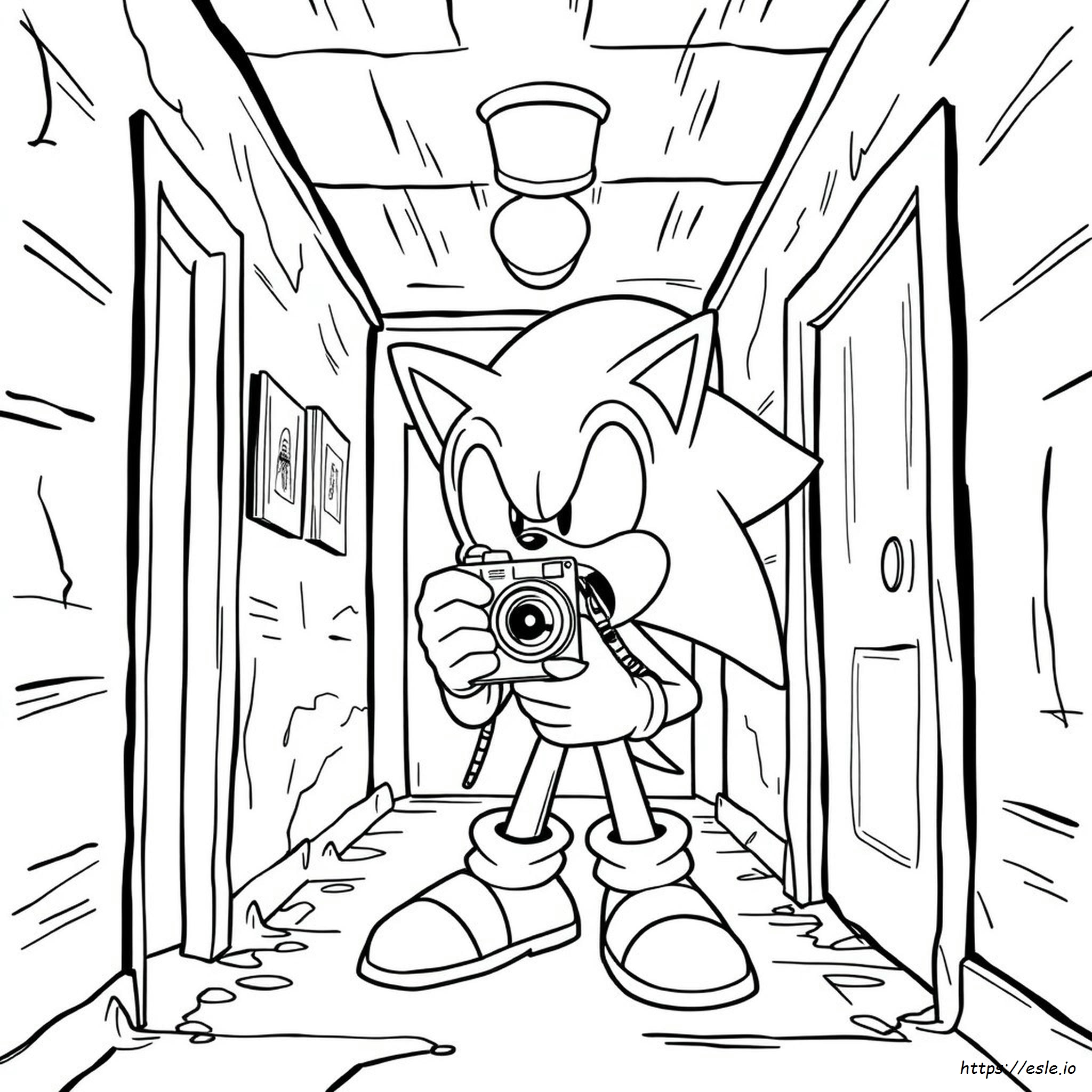 Scary Sonic Coloring Pages