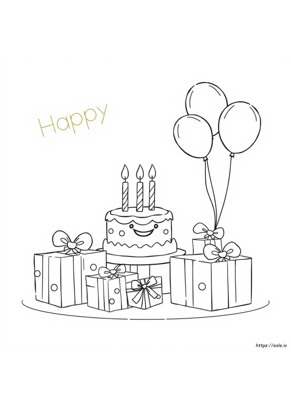 Happy Birthday Images Coloring Pages