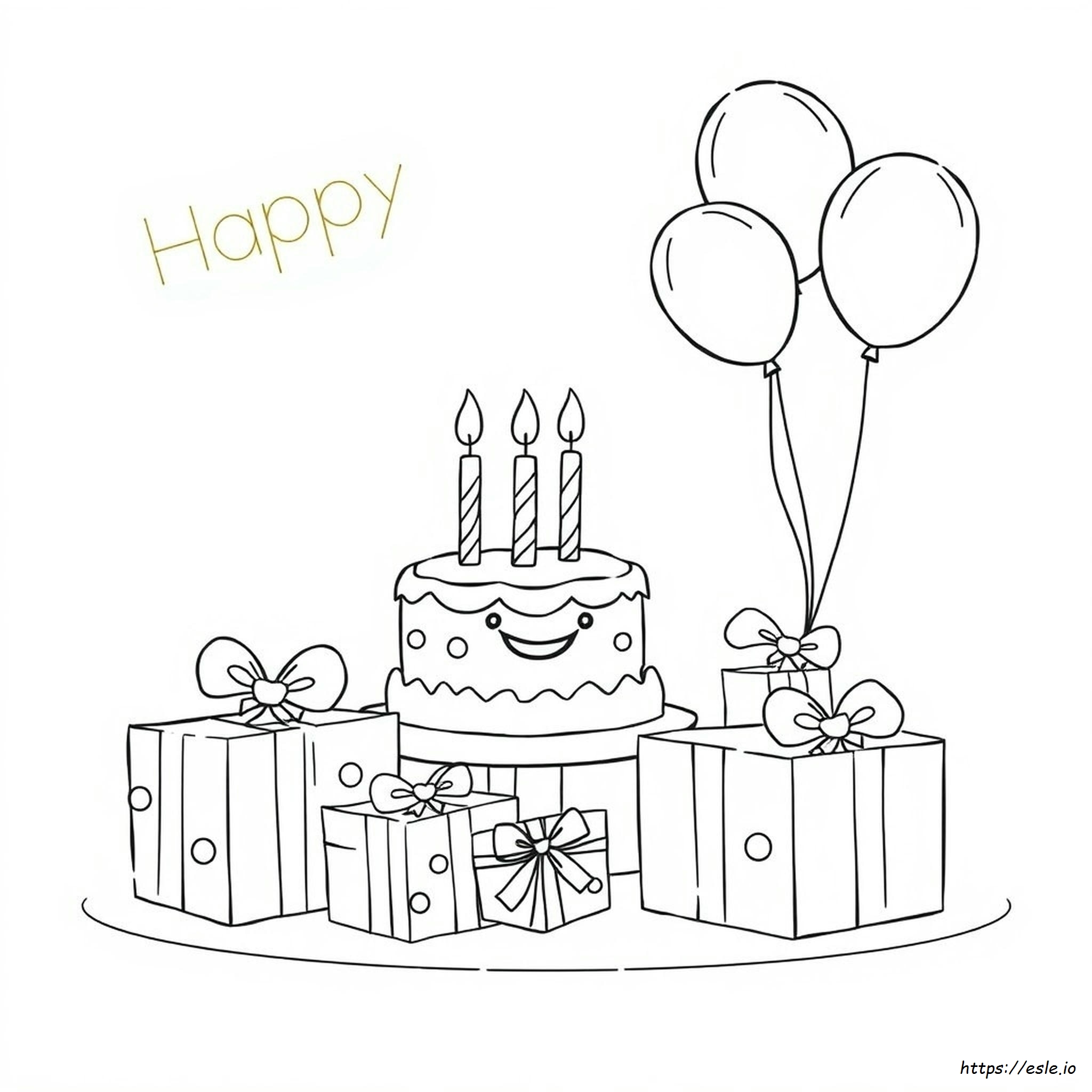 Immagini Da Colorare Di Buon Compleanno