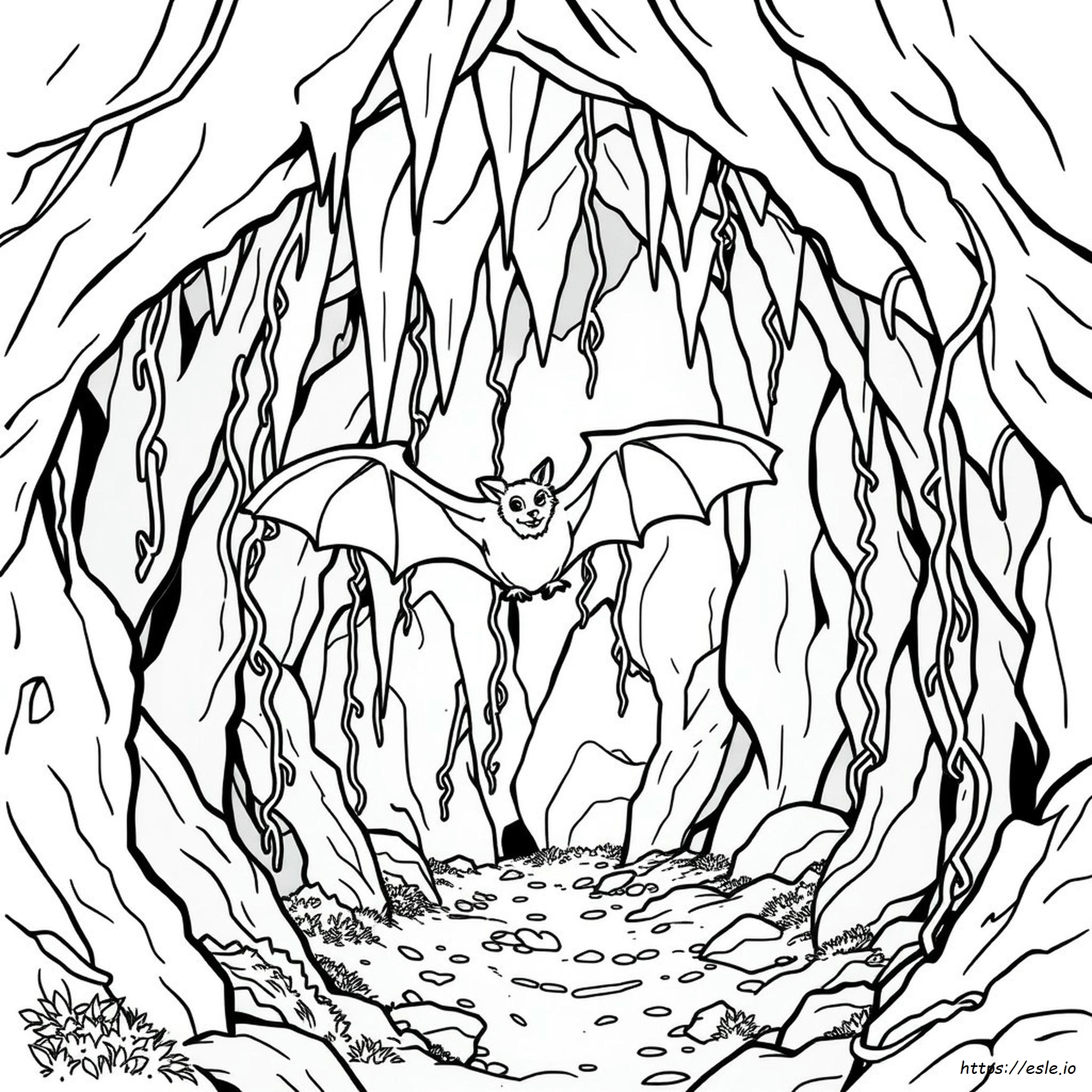 Grotta Dei Pipistrelli Da Colorare