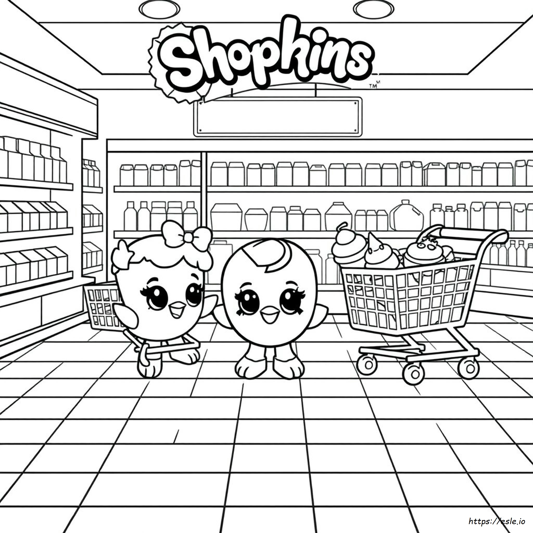 Gambar Mewarnai Shopkins Musim 8