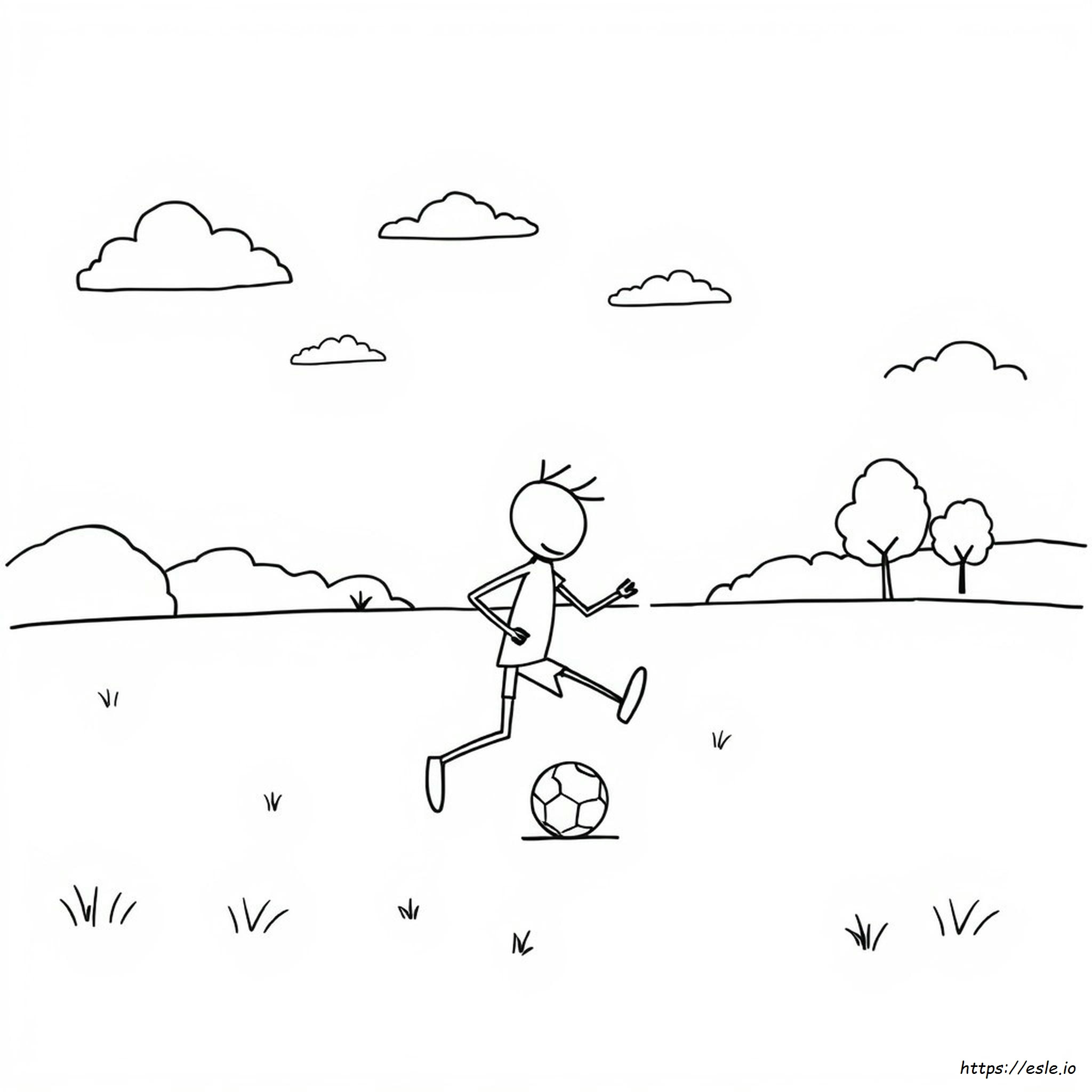 Coloriage Bonhomme Bâton À Imprimer