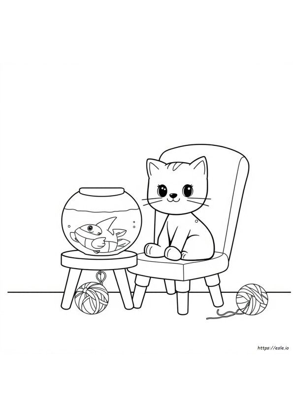 Gatto Dei Cartoni Animati Da Colorare