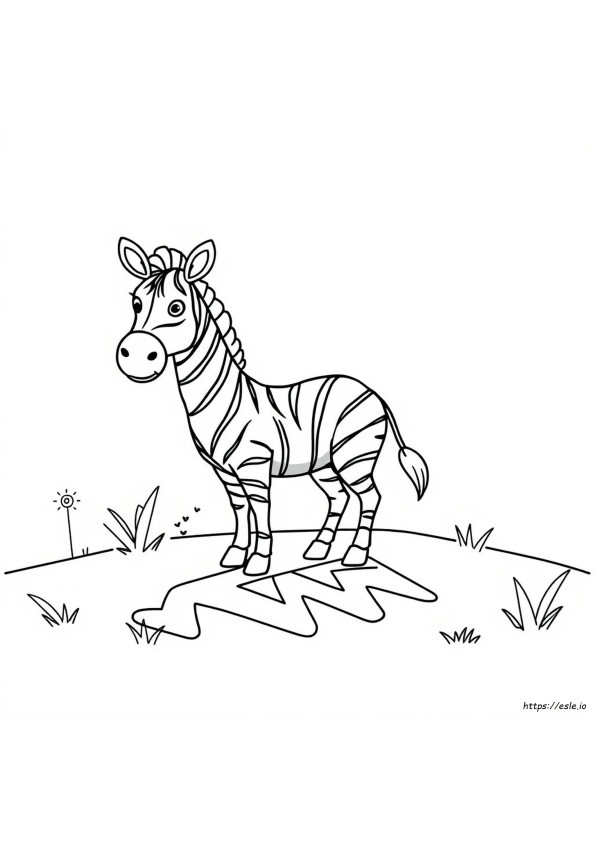 Preschool Letter Z Coloring Page