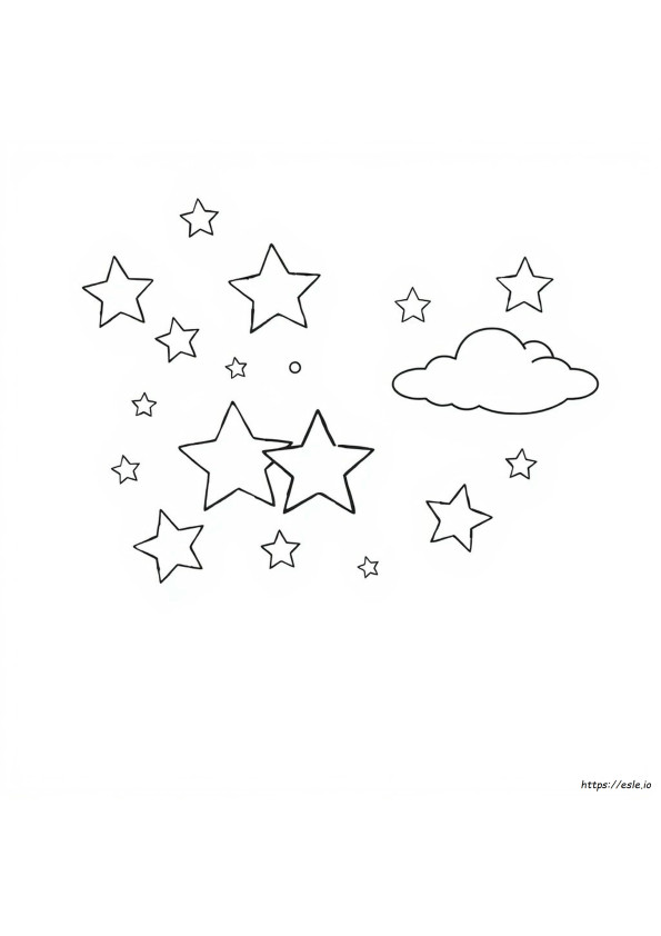 Star Picture For Colouring