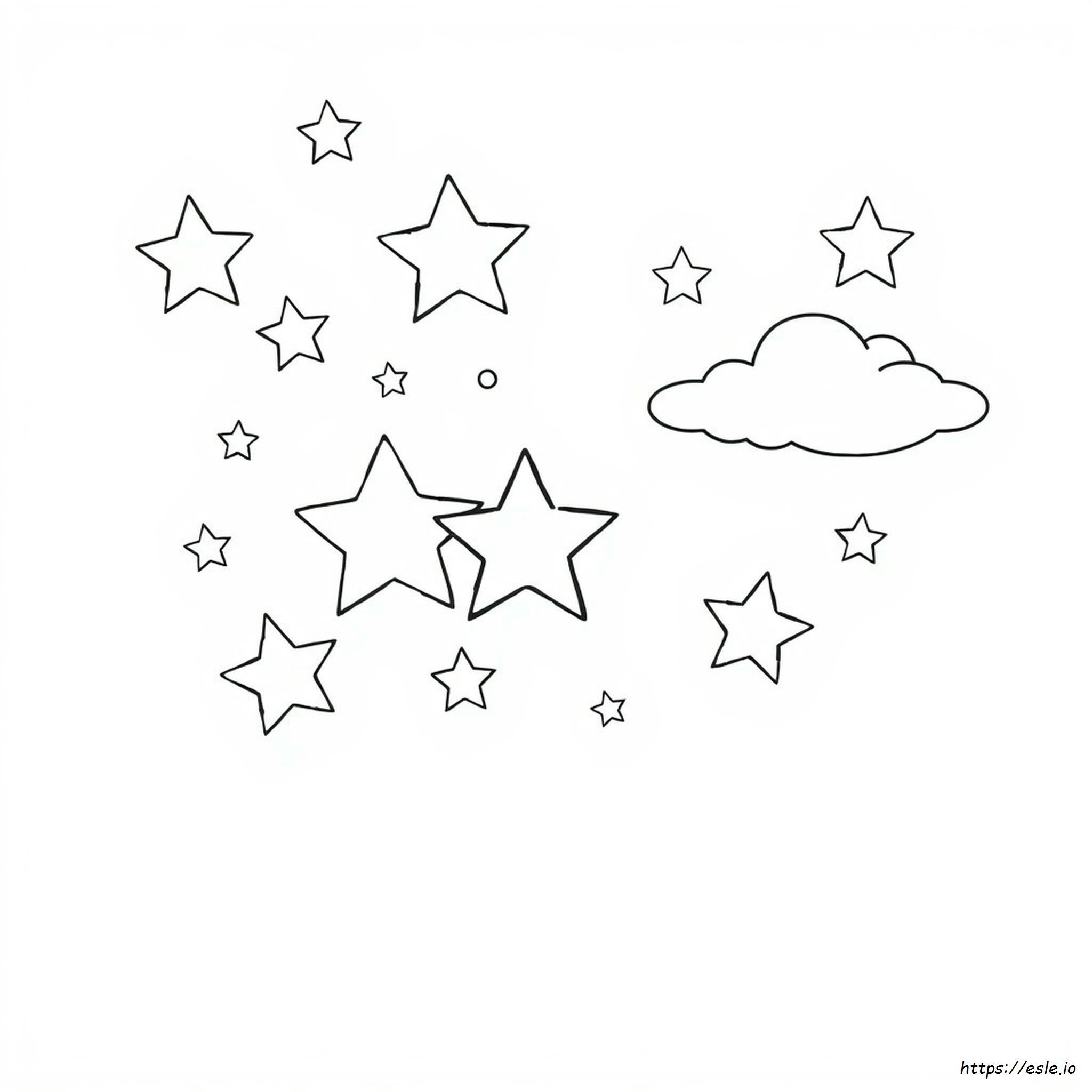Star Picture For Colouring