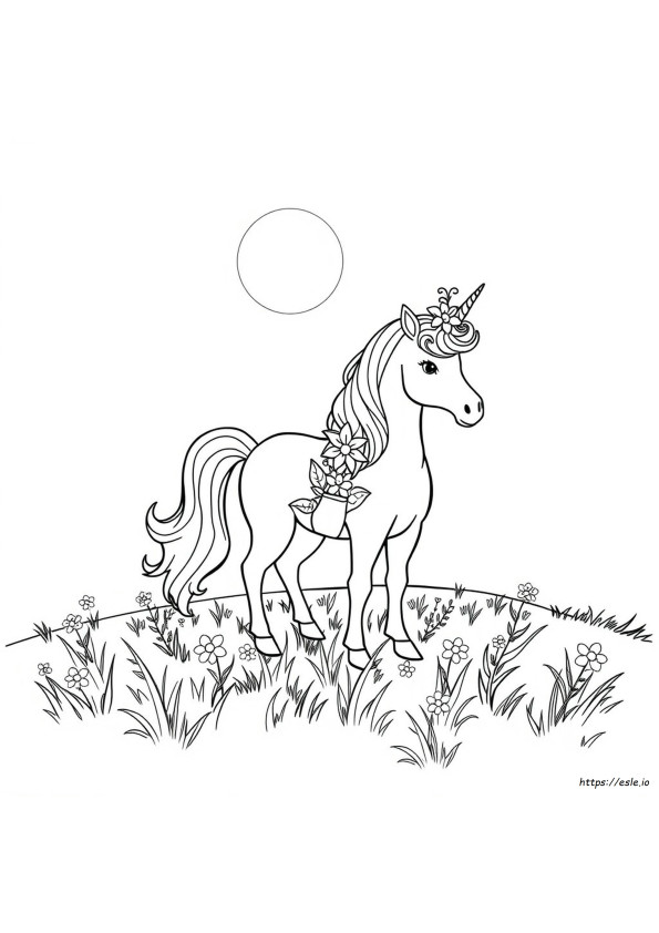 Unicorse Coloring Page