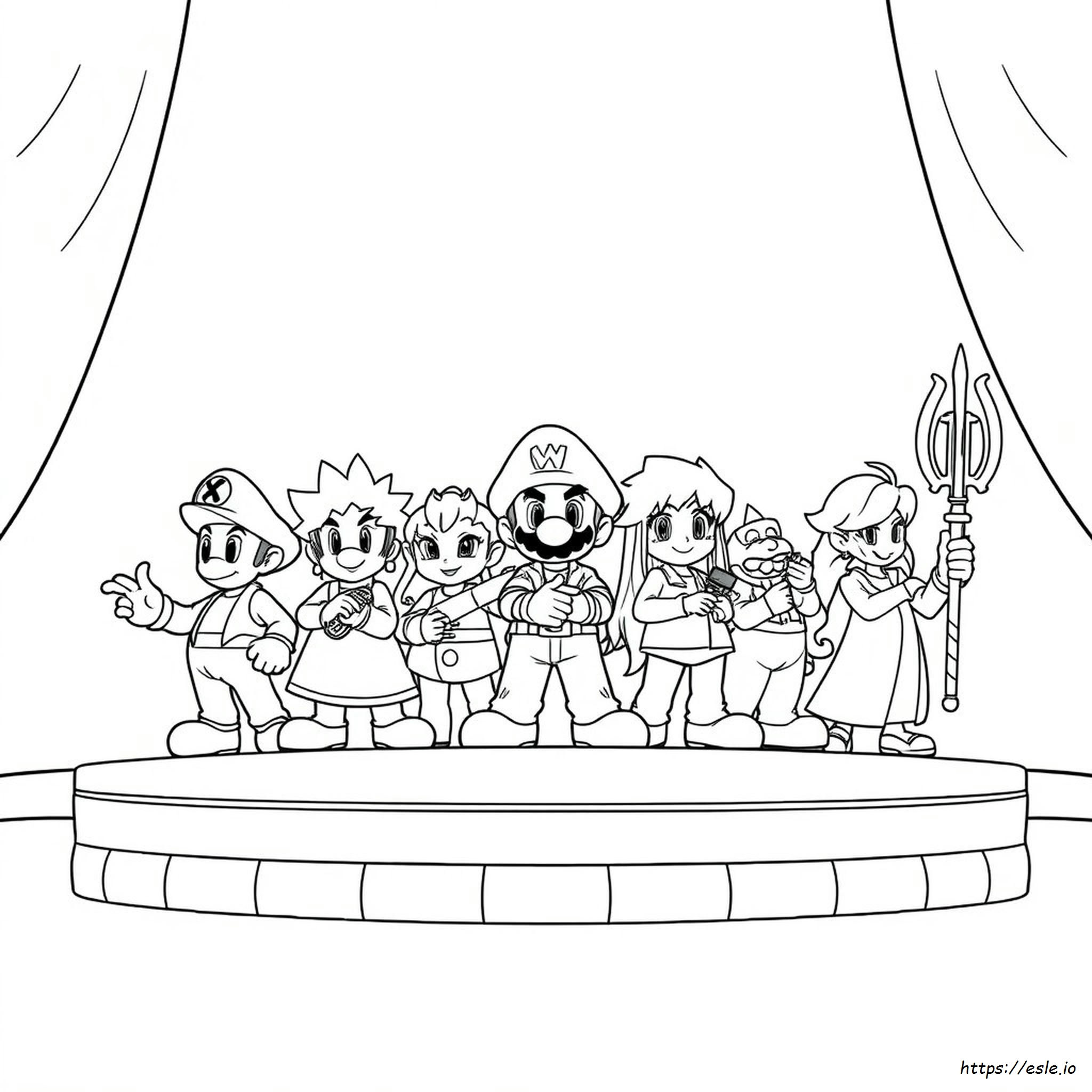 Super Smash Bros Ultimate Characters Coloring Pages